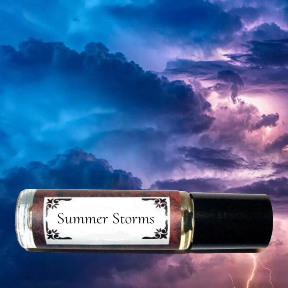 SUMMER STORMS - Roll on Premium Perfume Oil - Unique scent - sandalwood oakmoss